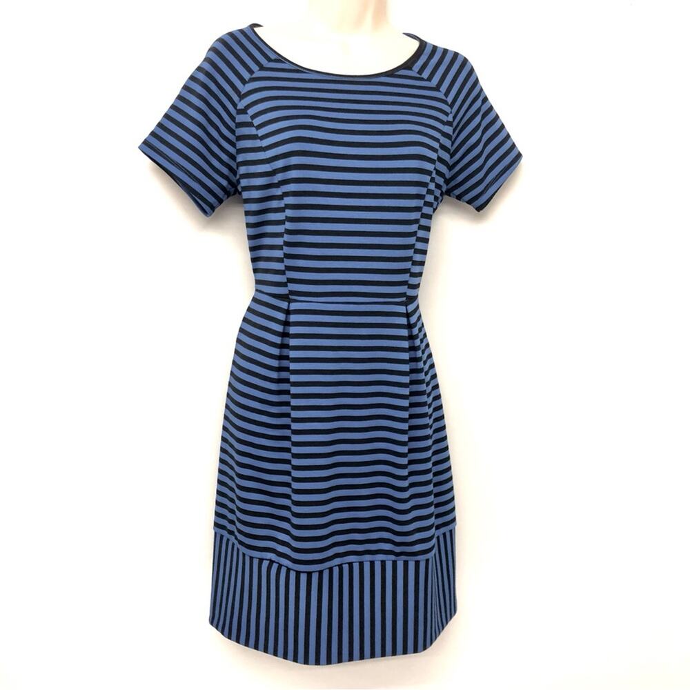 Pixley Navy Stripe Fit & Flare Dress